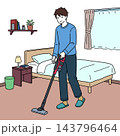 掃除をする男性 143796464