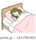 眠っている少女 143796469