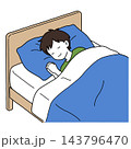 眠っている少年 143796470