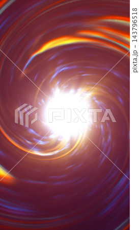 Blue and orange light trails spiral around a brilliant white core, forming an abstract energy vortex against a deep burgundy background. Blue and orange light trails spiral around a brilliant white core, forming an abstract energy vortex against a deep burgundy background. 143796518