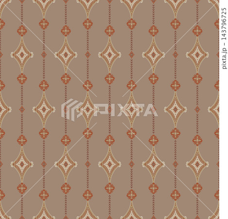 Beige Terracotta Rosette Foulard Pattern Beige Terracotta Rosette Foulard Pattern 143796725
