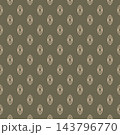 Olive Green Tribal Leaf Motif Pattern 143796770
