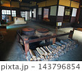 美濃地屋敷の釜戸のある土間 美濃地屋敷の釜戸のある土間 143796854