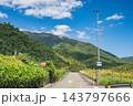 比良山麓を通る国道161号線沿いの側道　滋賀県大津市 143797666