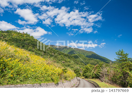 比良山麓を通る国道161号線沿いの側道　滋賀県大津市 143797669