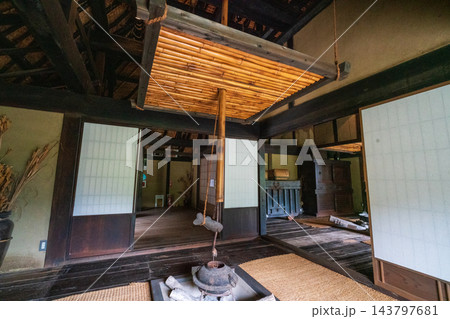 【重要伝統的建造物群保存地区】東祖谷山村落合 初夏の風景 長岡家住宅7 徳島県三好市 【重要伝統的建造物群保存地区】東祖谷山村落合 初夏の風景 長岡家住宅7 徳島県三好市 143797681