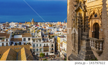 Seville Panoramic Cityview from Seville Cathedral, Spain 143797822