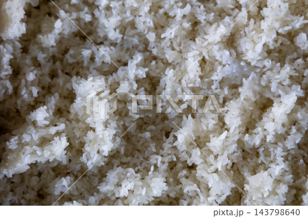 味噌づくりに使う米麹用の米 味噌づくりに使う米麹用の米 143798640
