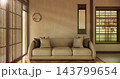 sofa armchair minimalist design japanese style.3D rendering 143799654