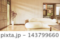 sofa armchair minimalist design japanese style.3D rendering 143799660