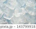 Pieces of crushed ice background close up 143799918