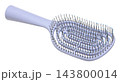 Lilac hair brush with a vented spiral base for blow drying and detangling 143800014