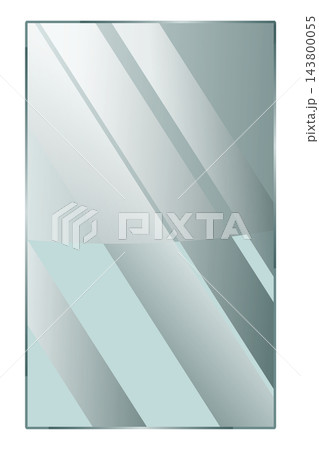 Vertical frosted glass panel with diagonal stripes, isolated illustration Vertical frosted glass panel with diagonal stripes, isolated illustration 143800055