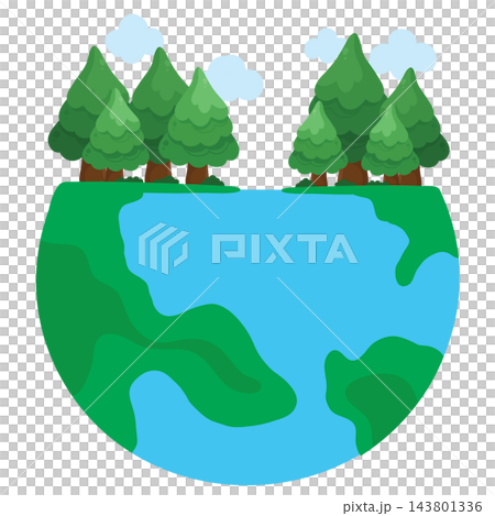 vector illustration of a forest and mountains vector illustration of a forest and mountains 143801336