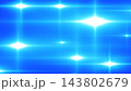 青色のキラキラしたフレアのエフェクトの背景 143802679