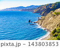 Spanish coast landscape, cliffs in Andalusia. 143803853
