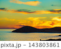 Sunset over sea, Calblanque beach, Spain 143803861