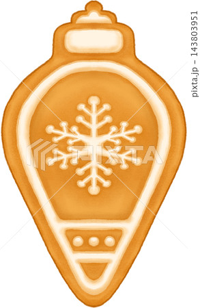 Gingerbread Snow Christmas Ornament Gingerbread Snow Christmas Ornament 143803951