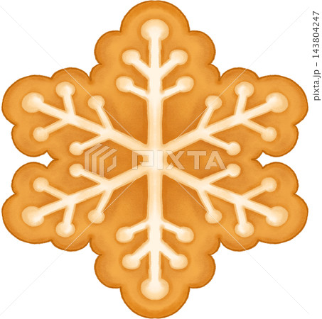 Gingerbread Star Snow Ornament 143804247