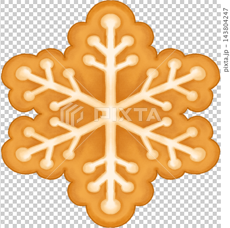 Gingerbread Star Snow Ornament 143804247