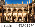 Sunlit Gothic Cloister Garden of San Juan de los Reyes 143804550