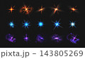 Bright star flare and realistic light glow effect. 143805269