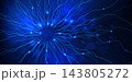 Abstract neural background with glowing neurons 143805272
