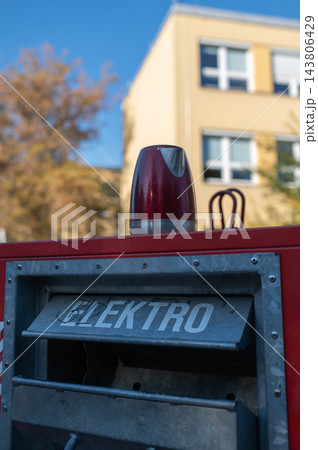 Electrical Appliance Recycling Container in Urban Residential Area 143806429