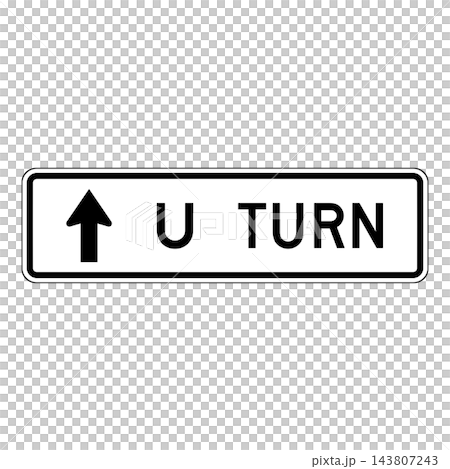 American road signs: Right and left turn directions American road signs: Right and left turn directions 143807243