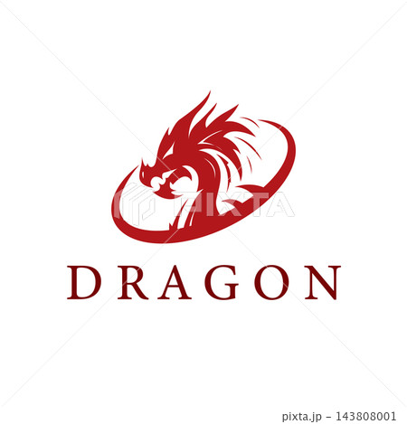 dragon design with a retro aggressive style 143808001