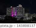 東海大学病院　ピンクリボンライトアップ 143808137