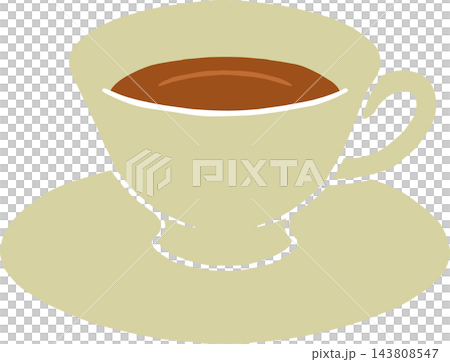 一個帶有木版畫圖案的茶杯 143808547