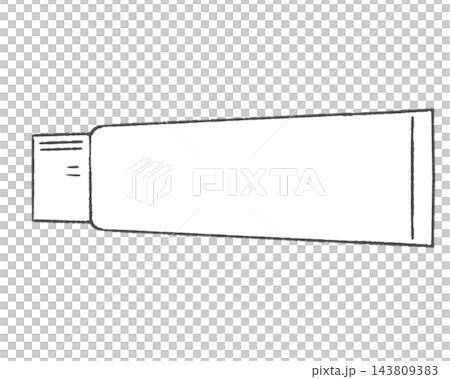 A simple illustration of a white tube. 143809383