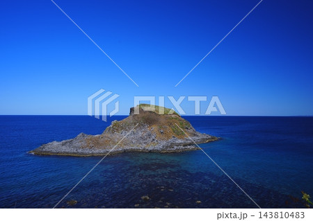 富士野園地展望台から見るポンモシリ島 富士野園地展望台から見るポンモシリ島 143810483