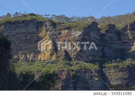This is a close-up of a cliff in Australia's Blue Mountains.	 143811080