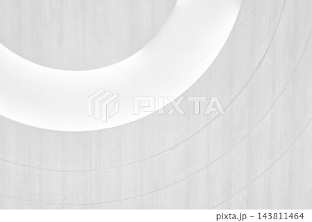 Abstract White Modern Architectural Ceiling Design with Curved Lines and Recessed Lighting. Abstract White Modern Architectural Ceiling Design with Curved Lines and Recessed Lighting. 143811464
