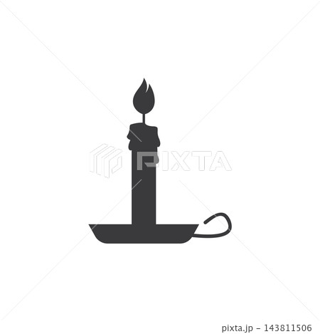 fire wax silhouette icon symbol 143811506