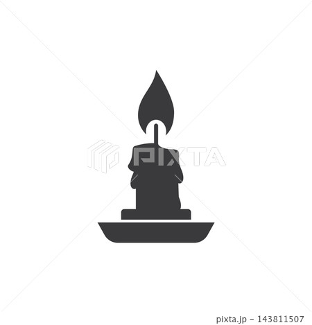 fire wax silhouette icon symbol 143811507