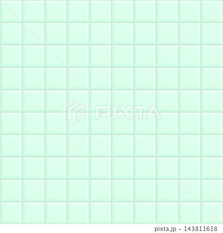 Green ceramic tile background, seamless square mosaic pattern for bathroom wall and floor. Green ceramic tile background, seamless square mosaic pattern for bathroom wall and floor. 143811618
