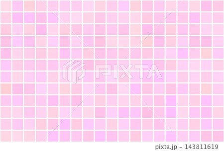 Pink square bathroom tiles with ceramic texture form, seamless mosaic pattern Pink square bathroom tiles with ceramic texture form, seamless mosaic pattern 143811619