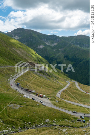 Scenic Winding Curves Of Transfagarasan Highway Fagaras Mountains Romania 143812139