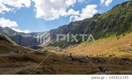 High Mountain Valley Landscape Transfagarasan Highway Fagaras Mountains Romania High Mountain Valley Landscape Transfagarasan Highway Fagaras Mountains Romania 143812145