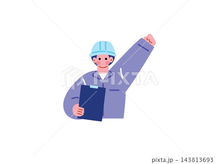 建設業界で働く人々のイラストセット 建設業界で働く人々のイラストセット 143813693