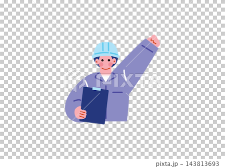 建設業界で働く人々のイラストセット 建設業界で働く人々のイラストセット 143813693