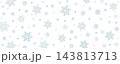 A winter pattern of snowflakes 143813713