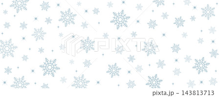 A winter pattern of snowflakes 143813713