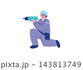 建設業界で働く人々のイラスト 143813749
