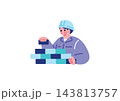 建設業界で働く人々のイラスト 143813757
