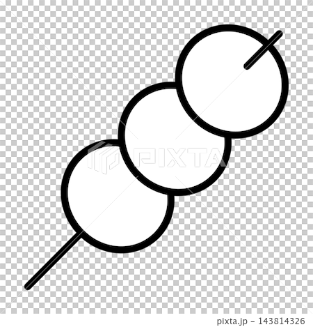 だんご 三色団子 アイコン 和食 お菓子 日本食 お花見 単品 白黒 モノクロ ベクター イラスト だんご 三色団子 アイコン 和食 お菓子 日本食 お花見 単品 白黒 モノクロ ベクター イラスト 143814326