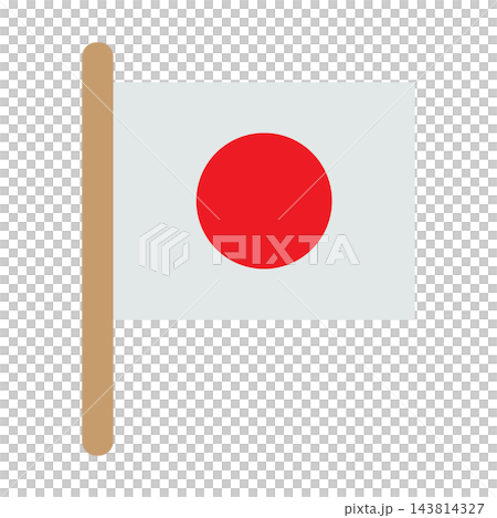 日本 国旗 アイコン 旗 日の丸 マーク シンプル 単品 カラー 線なし ベクター イラスト 日本 国旗 アイコン 旗 日の丸 マーク シンプル 単品 カラー 線なし ベクター イラスト 143814327